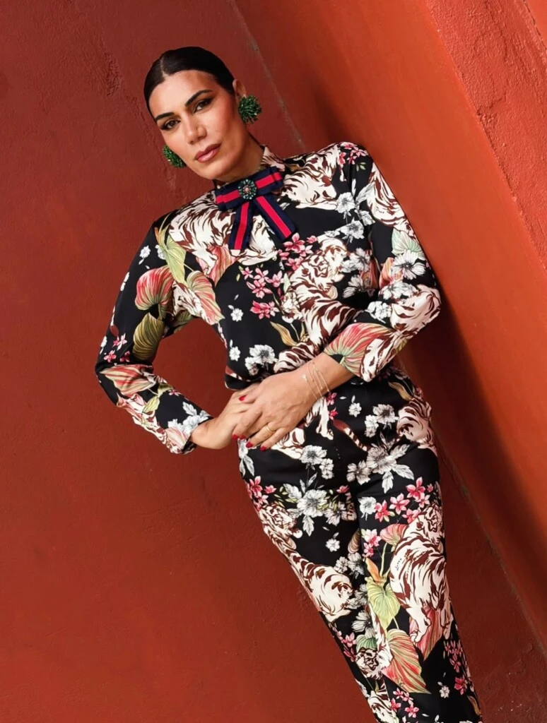 El look de Flor de la V. Foto: IG