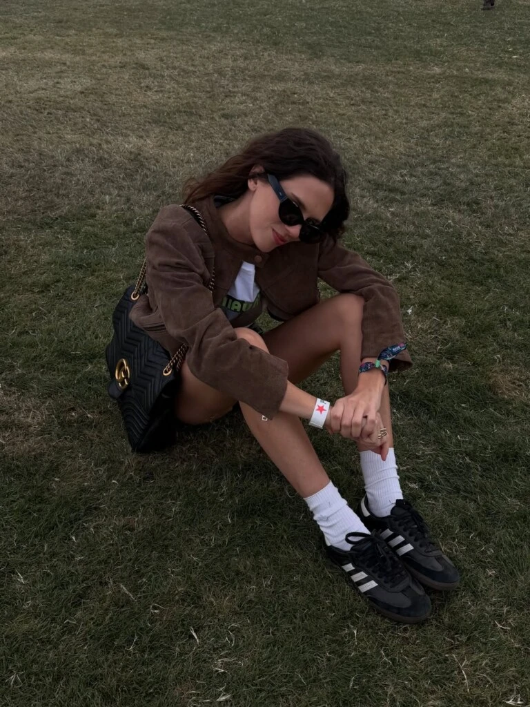 El look de Delfi Chaves. Foto: IG