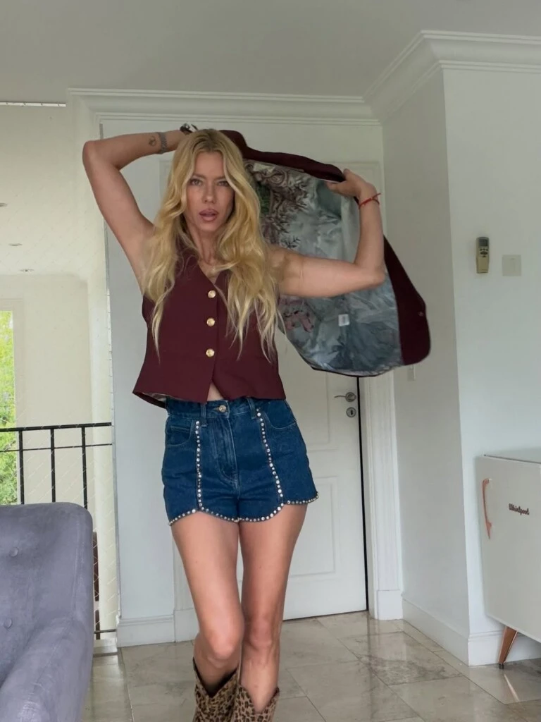 El look de Nicole Neumann. Foto: IG