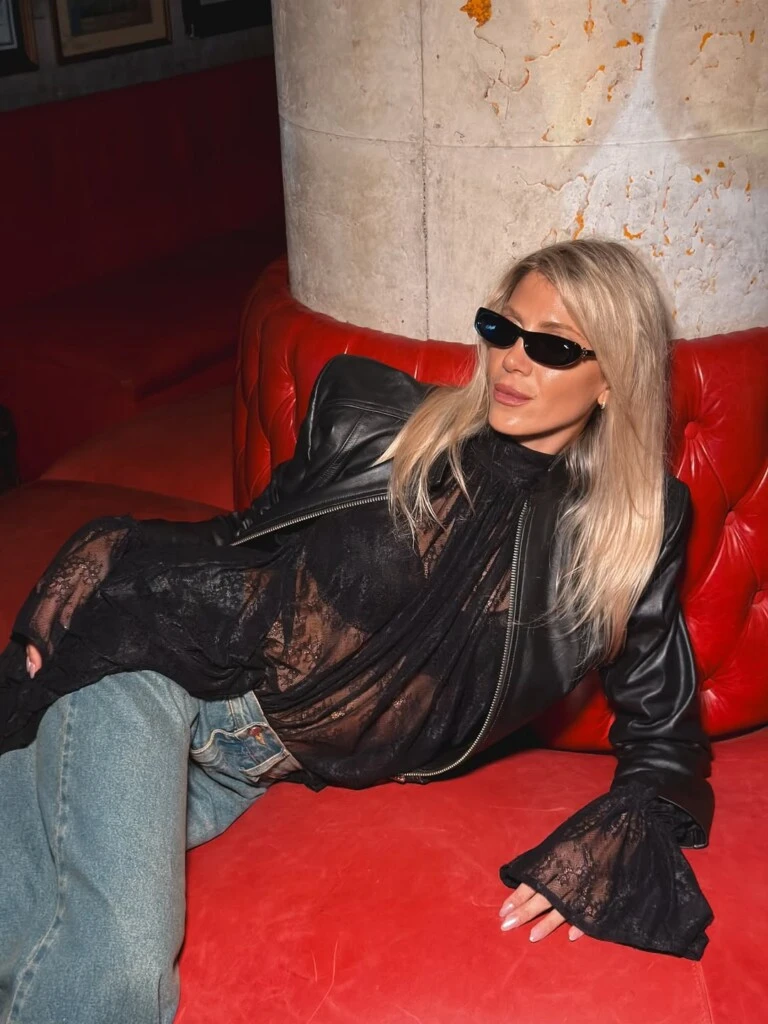 El look de Cande Ruggeri. Foto: IG