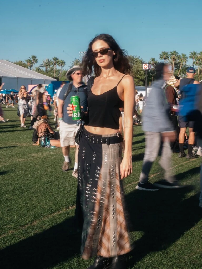 El look de Delfi Chaves. Foto: IG