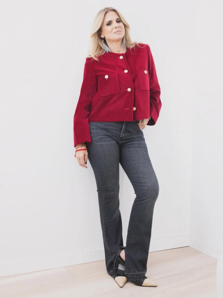 El look de Flavia Palmiero. Foto: IG