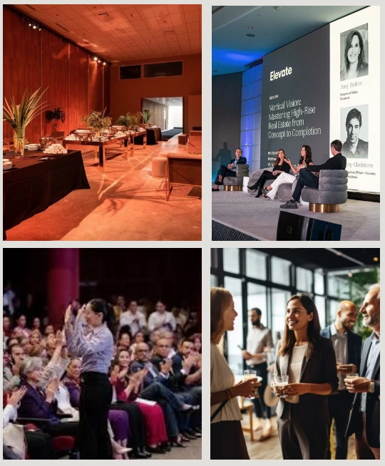 Charlas, dinámicas participativas, espacios de networking y activacione