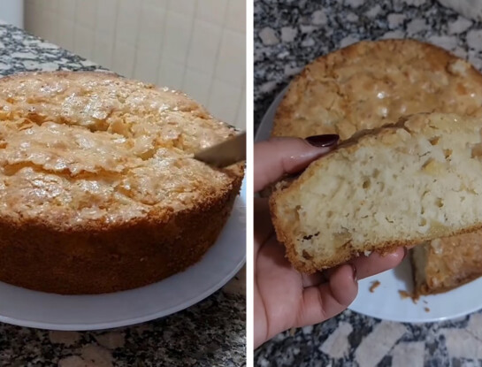 Torta de manzana fácil y húmeda: la receta casera que siempre sale bien