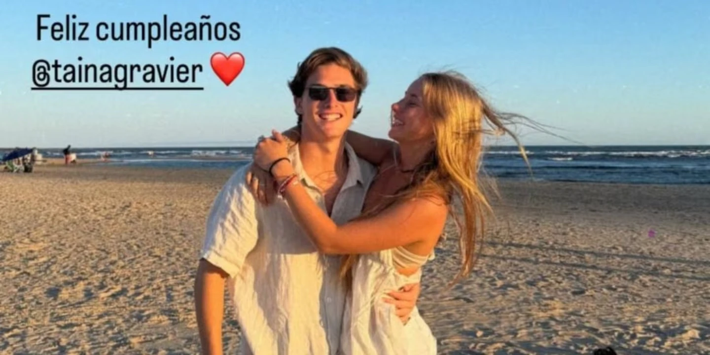 Taína Gravier junto a su novio Joaquín. Fotos: IG.