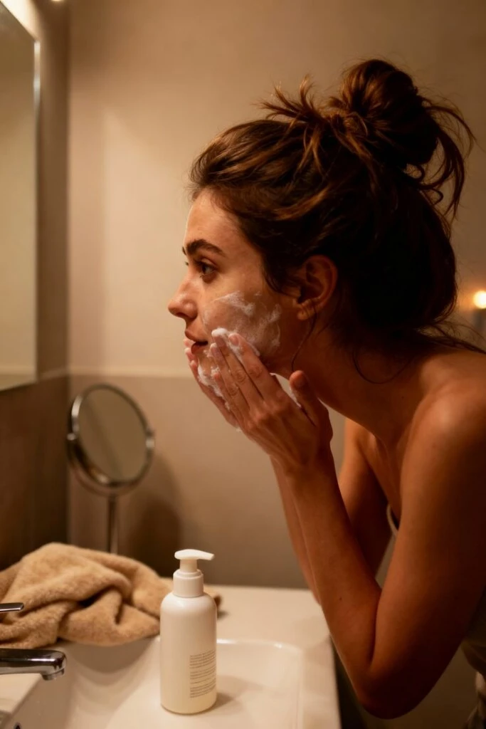 El uso del gel de limpieza sigue siendo un paso fundamental tanto por la mañana como por la noche. Sin embargo, durante el otoño conviene optar por fórmulas más gentiles que no alteren la barrera cutánea.