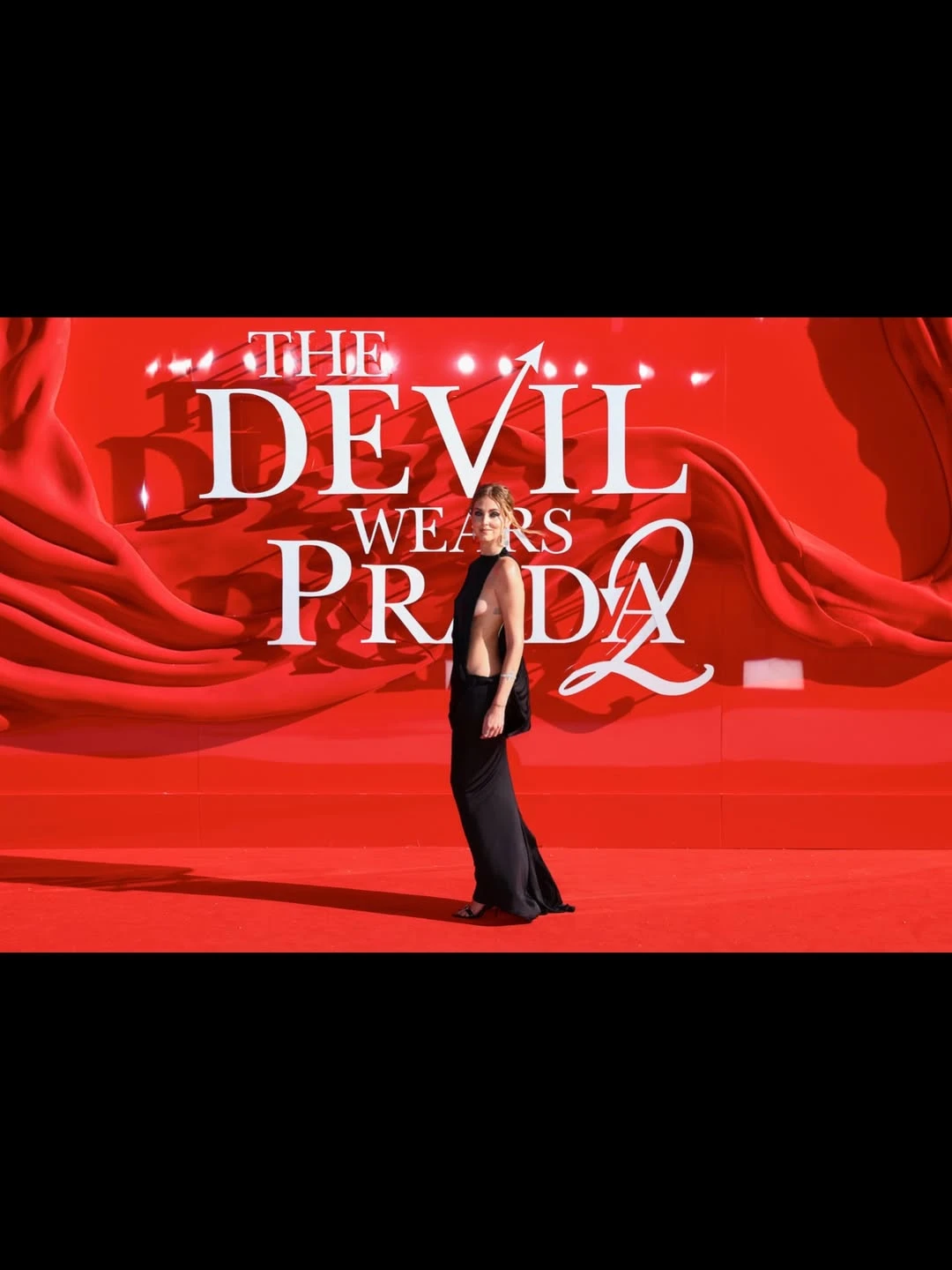 Chiara Ferragni en el estreno de Londres de "El diablo se viste a la Moda 2".