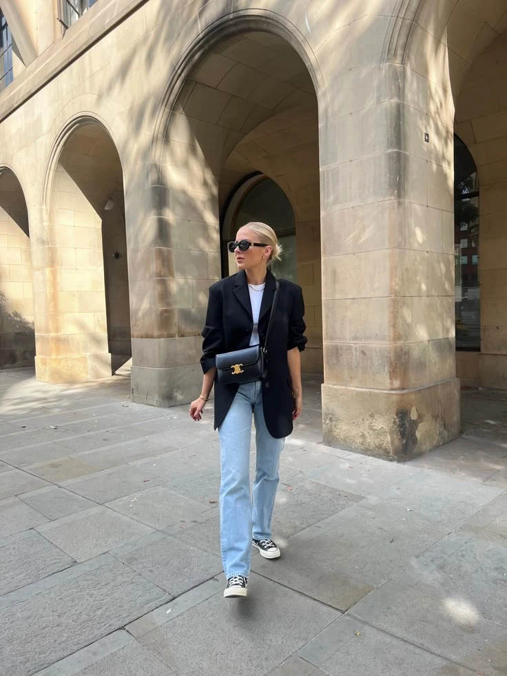 Pantalón recto y blazer