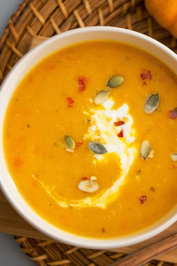 Sopa cremosa de calabaza. Foto: Pinterest