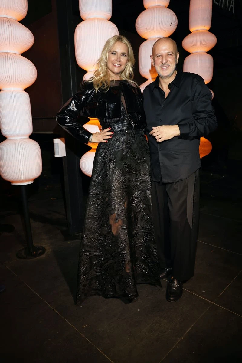 Valeria Mazza acompañando a Fabián Zitta