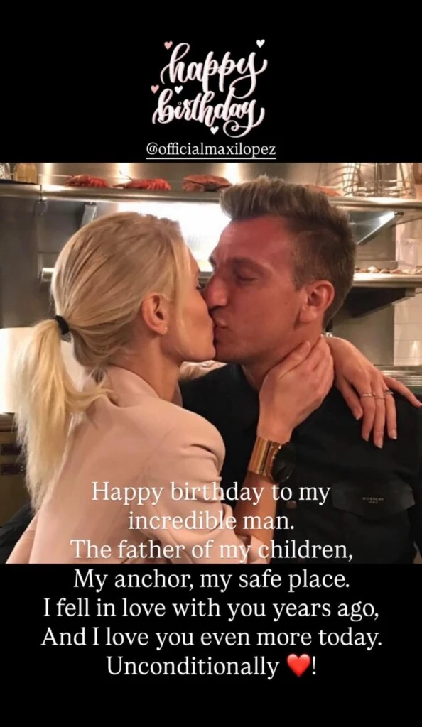 El mensaje de Daniela Christiansson a Maxi López en su cumpleaños. Foto: IG