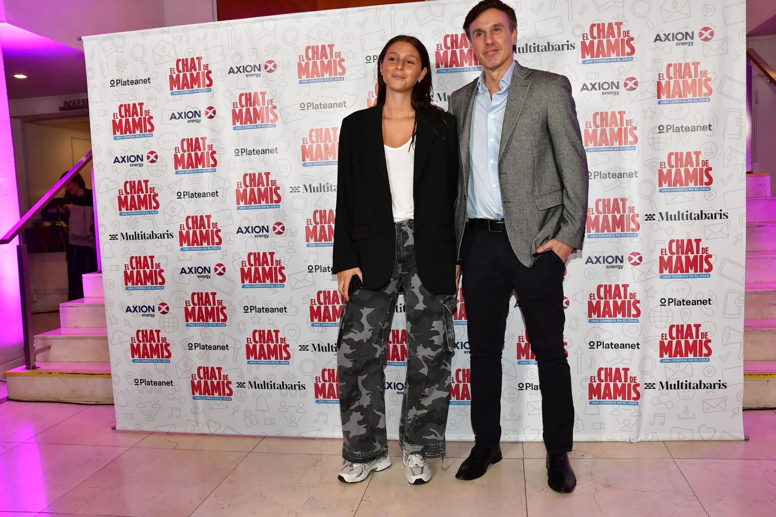 Roberto García Moritán y su hija.