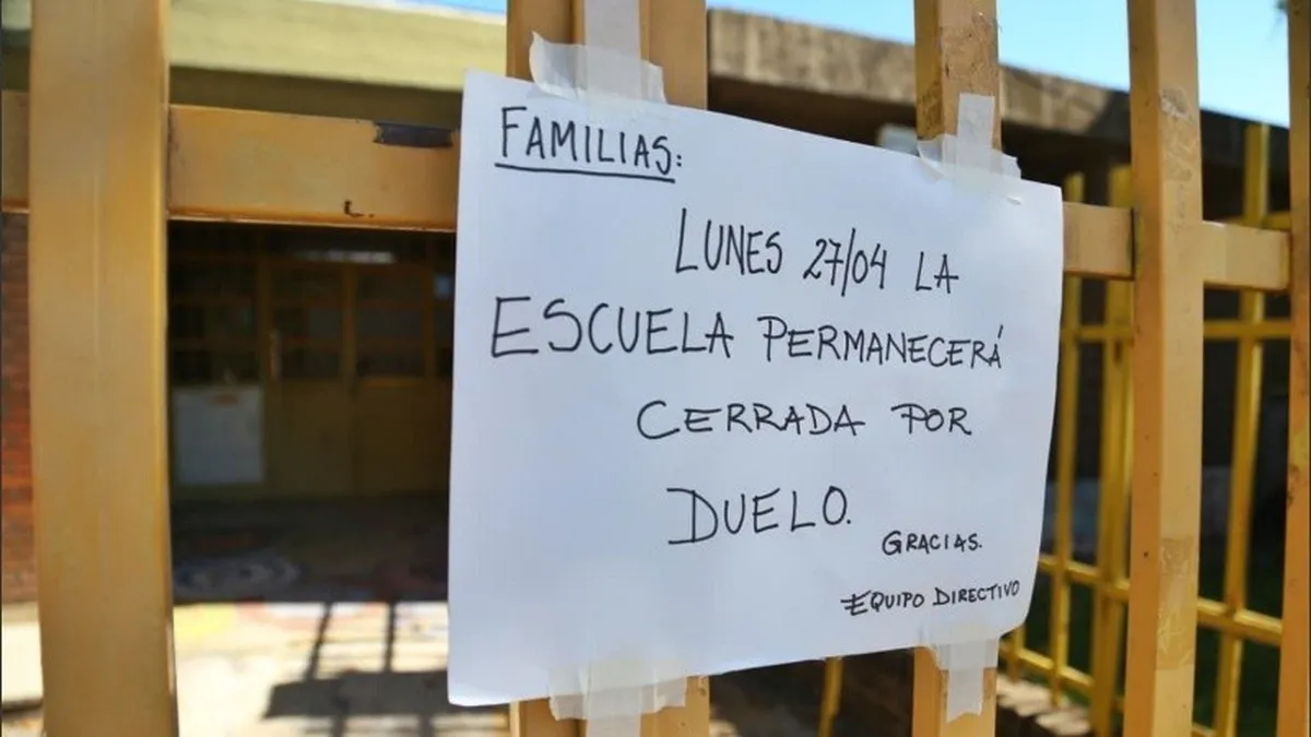 La escuela, de duelo.