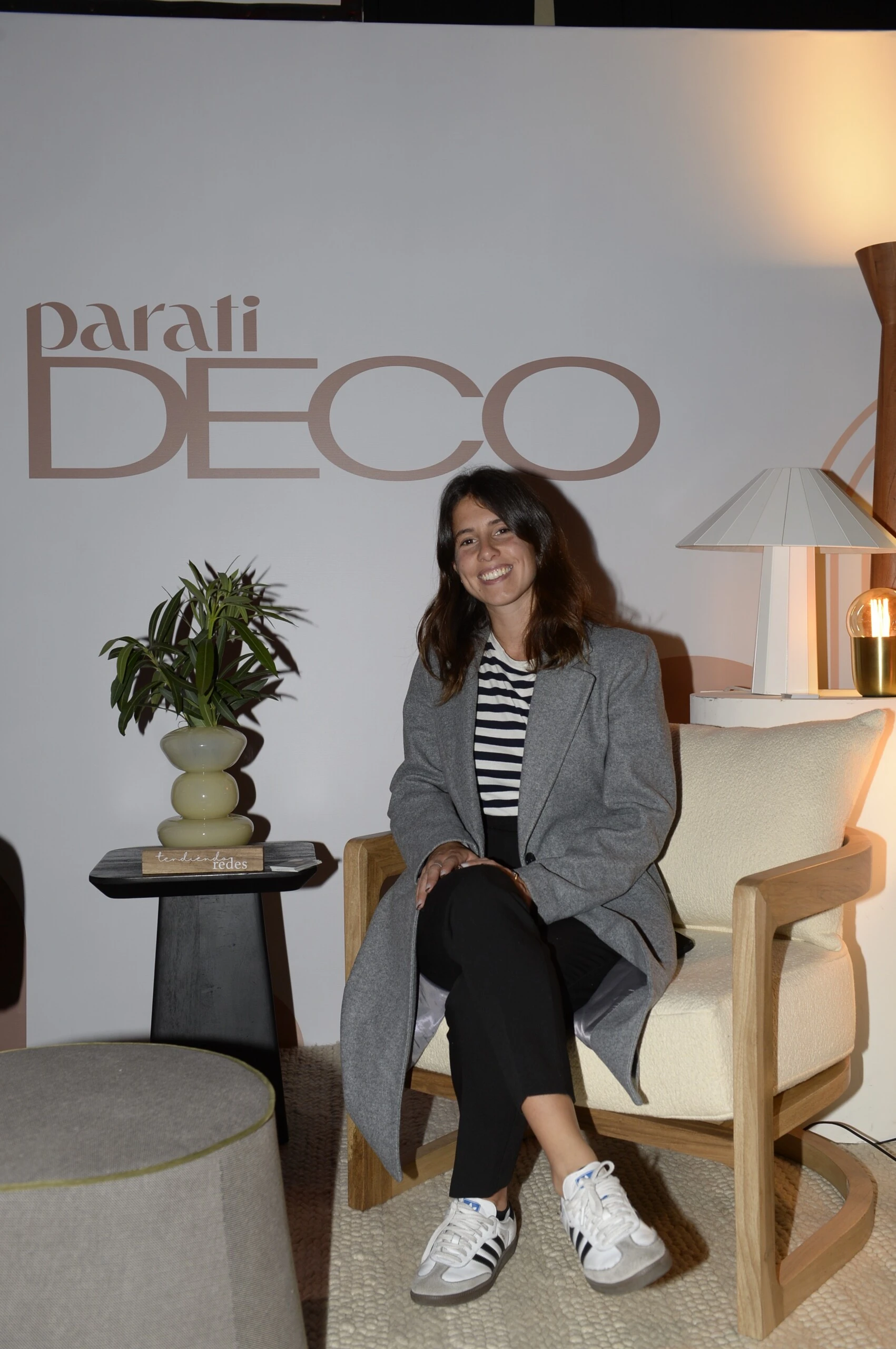 Jimena Fuentes de IDEA en el living para ti DECO. 