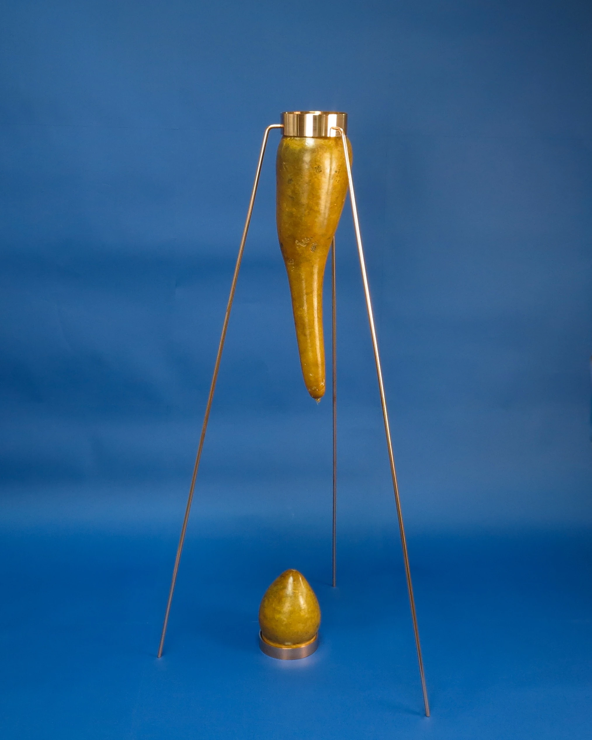 Relicario #4 de calabaza y cobre. 