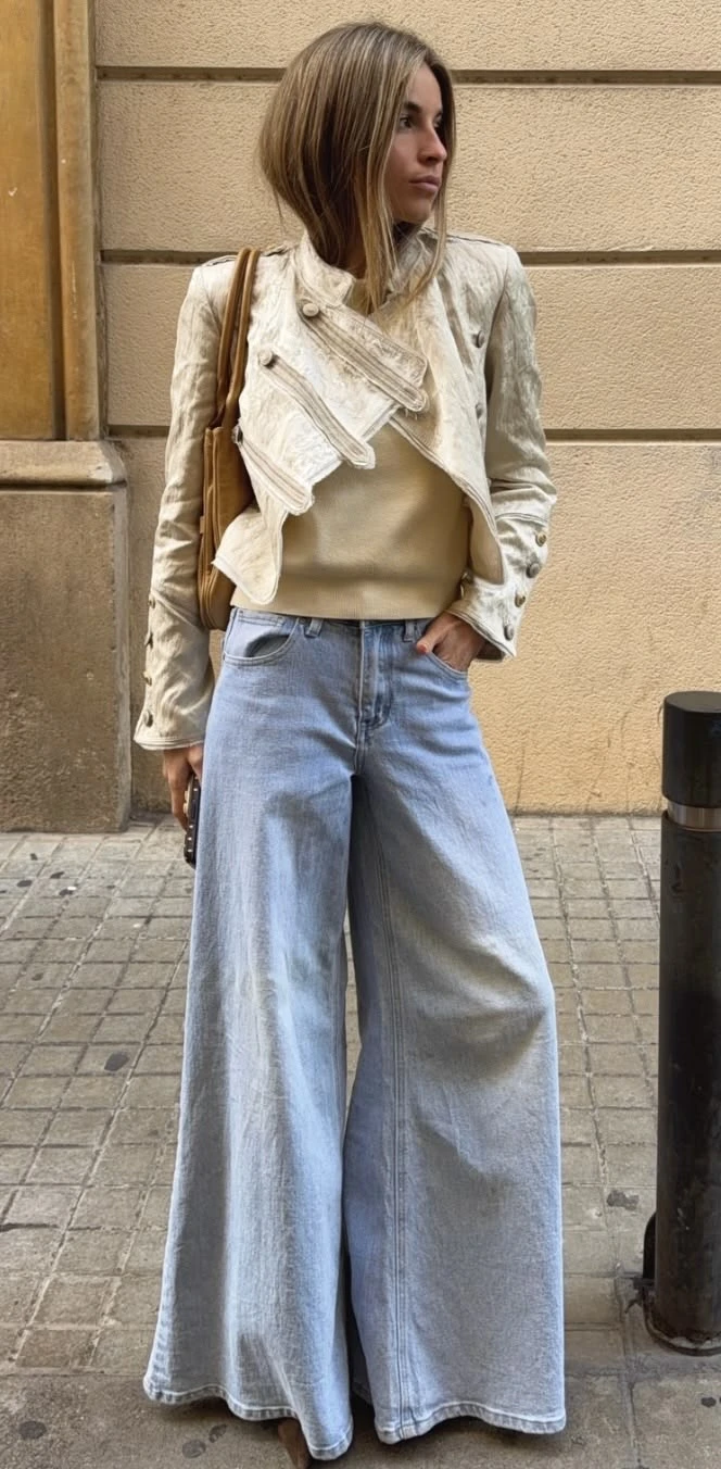 Guía de estilo: 7 formas de usar jeans palazzo en los días fríos