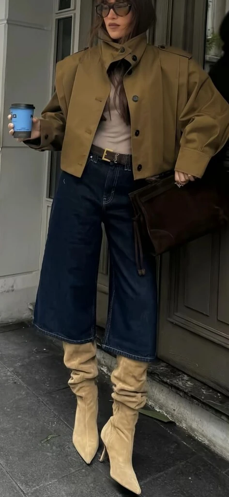Guía de estilo: cómo llevar bermudas y botas en 7 looks de otoño