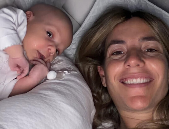 "Viniste a darnos más amor": las postales de María Belén Ludueña con Jorge Macri y su bebé Vito del finde XXL