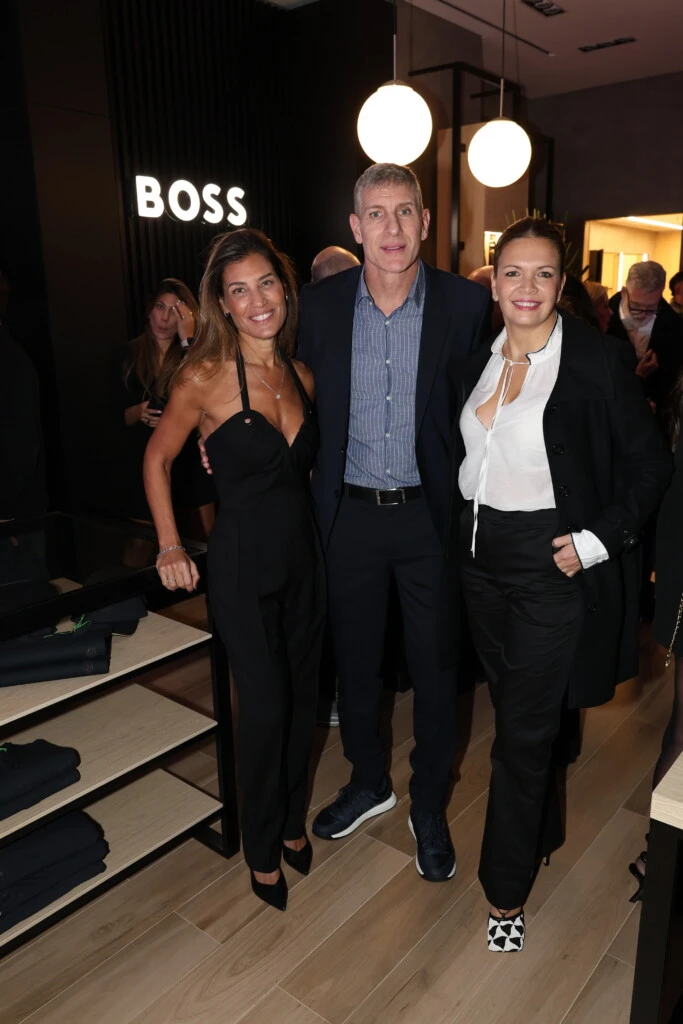 Barbara Fuks, Martin Palermo y Jessica Geneux