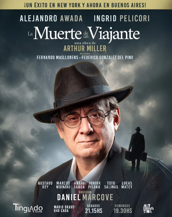 Alejandro Awada protagoniza La muerte de un viajante en el Teatro El Tinglado.