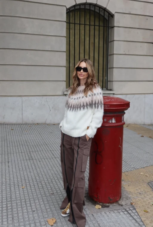 María Vázquez adoptó la tendencia boho-utility.