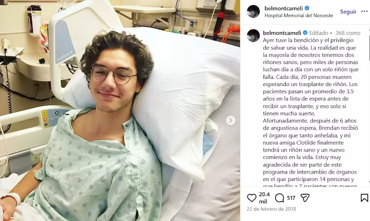 El conmovedor gesto de Belmont Cameli, la estrella de Off Campus, que ayudó a salvar siete vidas