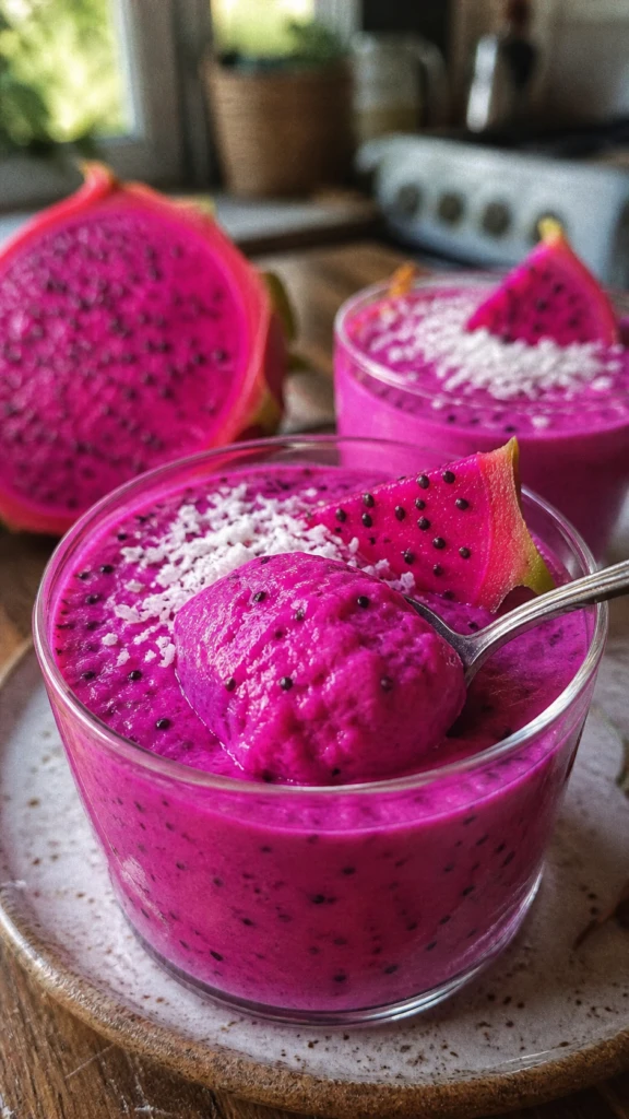 Postre de pithaya