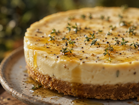 Cómo hacer cheesecake salado con miel y tomillo: receta original y gourmet