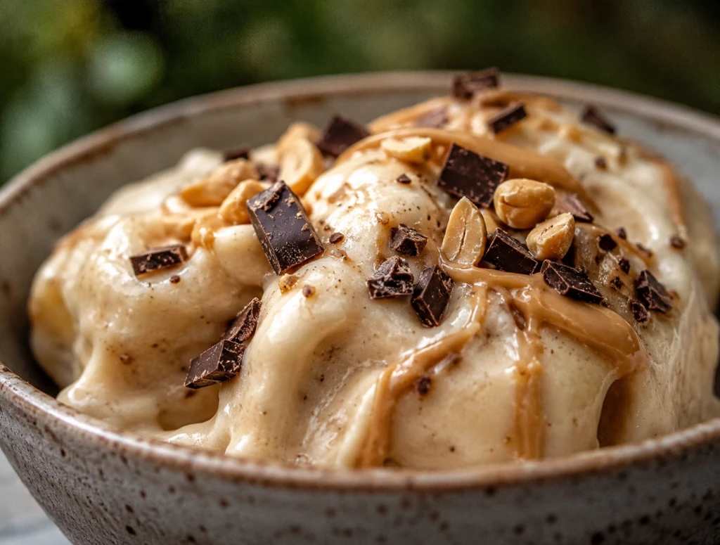 Helado casero de banana y manteca de maní: la receta saludable y cremosa que se hace en minutos
