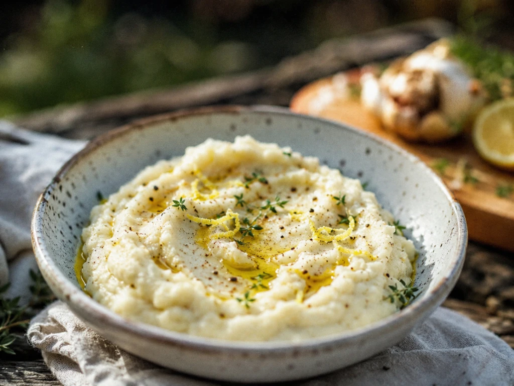 Puré de coliflor cremoso: la receta liviana con ajo asado y limón

