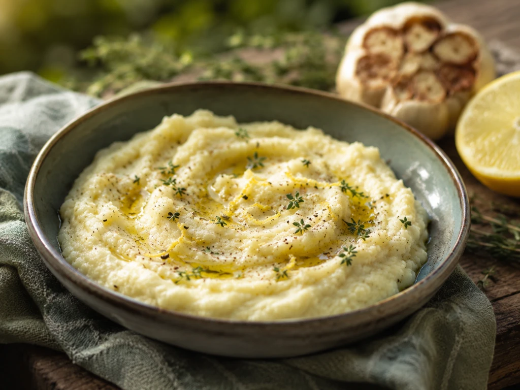 Puré de coliflor cremoso: la receta liviana con ajo asado y limón

