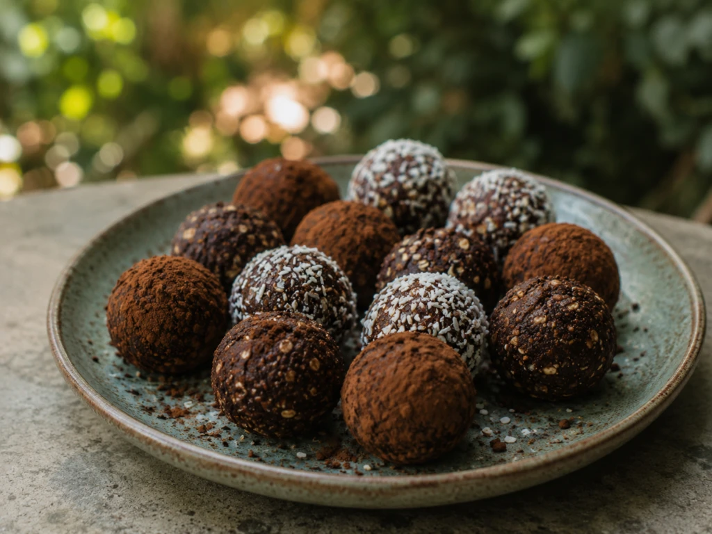 Trufas de avena, cacao y café: una receta fácil, saludable y sin horno

