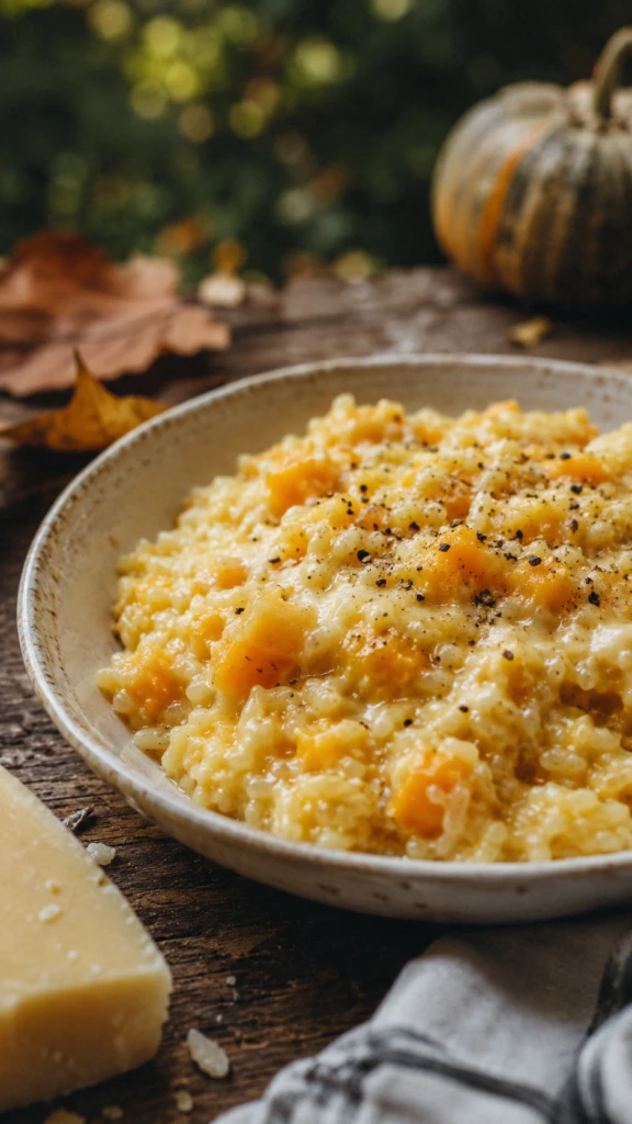 Tarta de arroz y calabaza