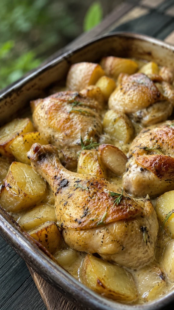 Pollo cremoso