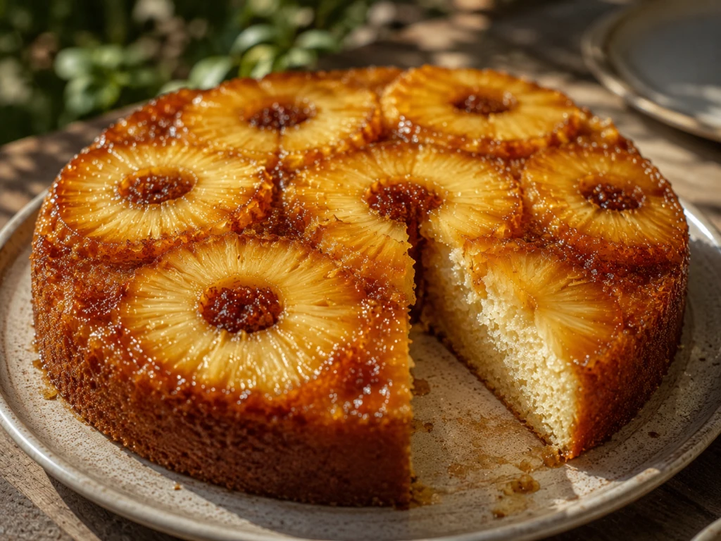 Cómo hacer torta invertida de ananá: receta fácil con miel y jengibre