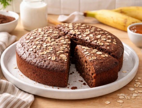 La receta de torta matera fit con banana y chocolate que vas a querer hacer para la merienda