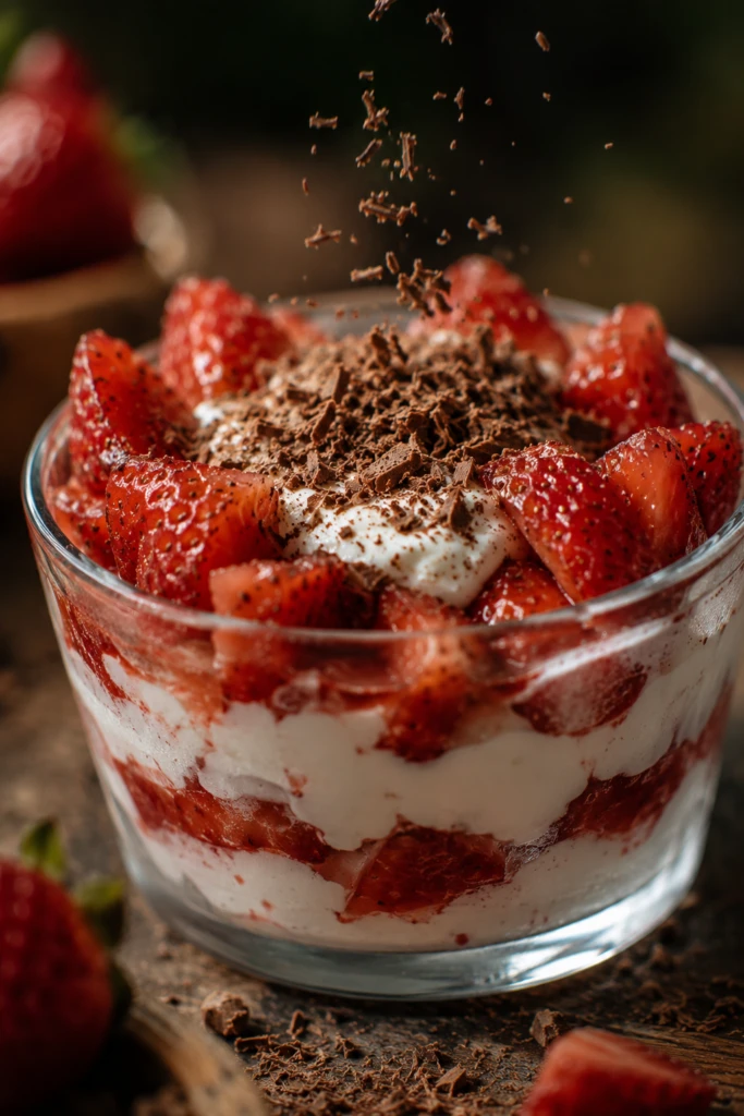 Frutillas con crema