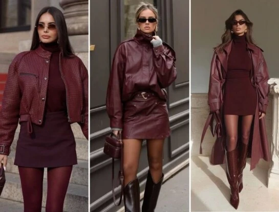 Cherry coded: el color cereza oscuro que domina la moda y reemplaza al clásico bordó