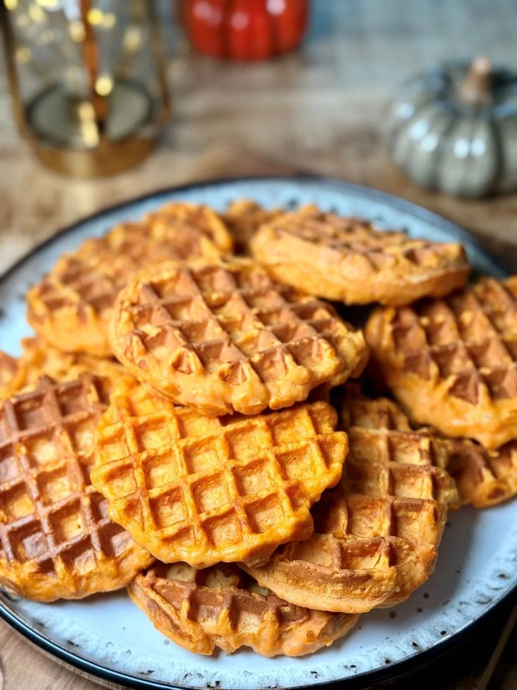 Waffles de batata. Foto: Pinterest
