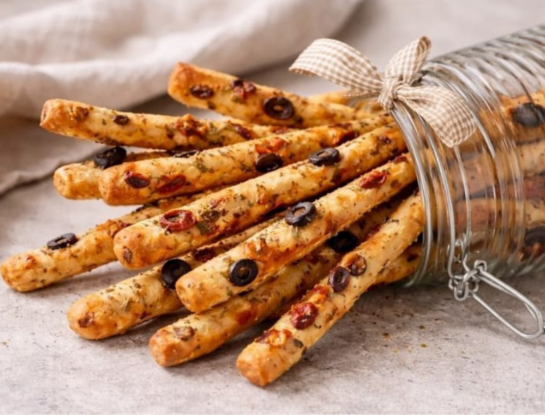Grisines de queso sardo: súper fáciles e ideales para la picada del fin de semana