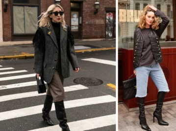 Guía de estilo: cómo llevar bermudas y botas en 7 looks de otoño