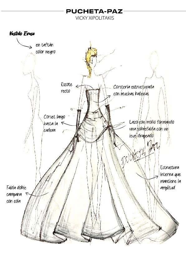 Vicky Xipolitakis impactó con un monumental diseño que redefinió la elegancia