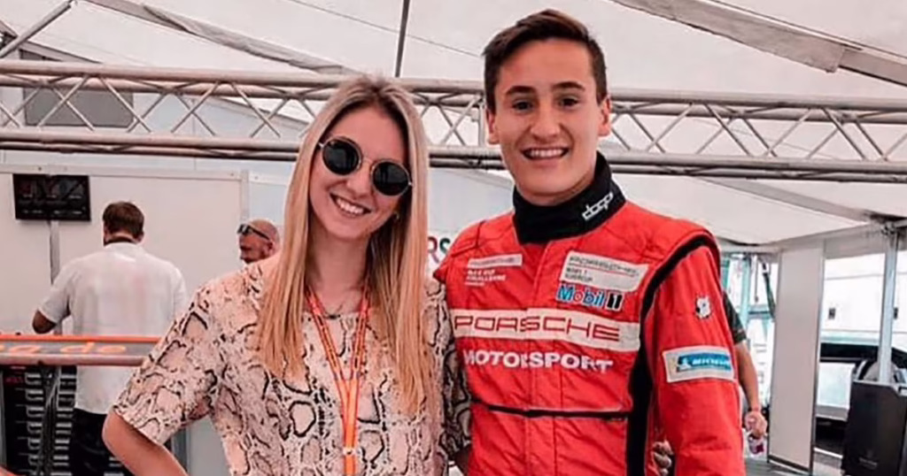Talía junto a su marido