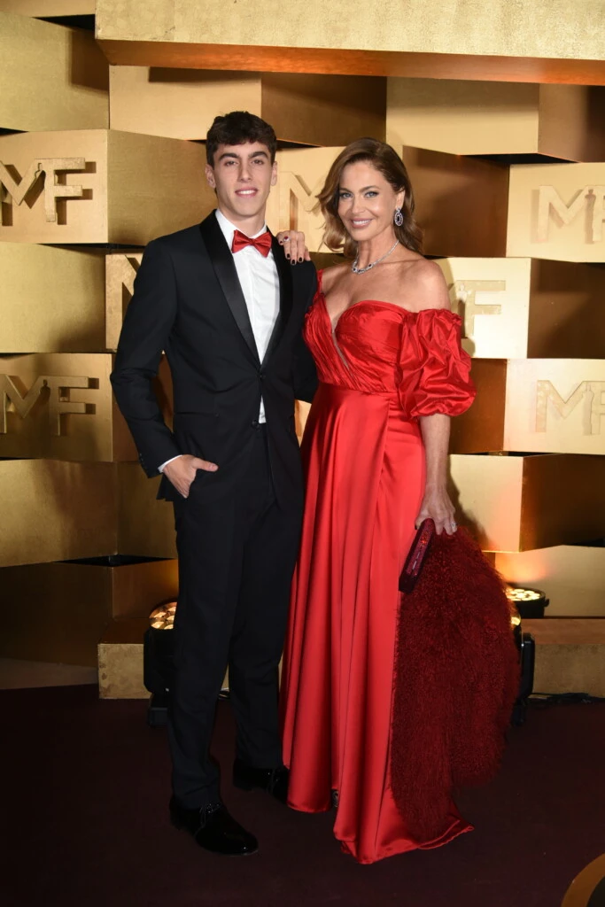 Karina Mazzocco y su hijo Malek.