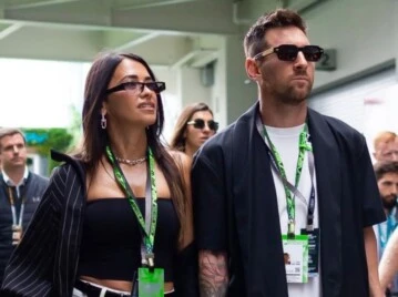 El look de Antonela Roccuzzo en el GP de Miami de F1