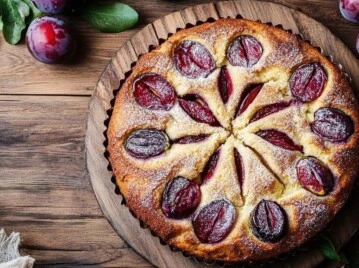 Receta de torta de ciruelas