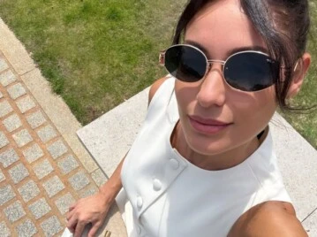 El look de Pampita en Inglaterra