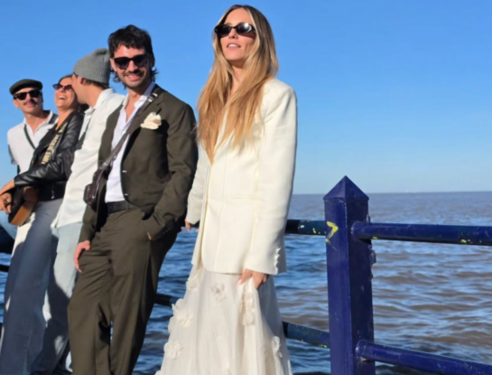 ⁠El look de novia de Rochi Igarzábal: romántico, moderno y con guiños urbanos