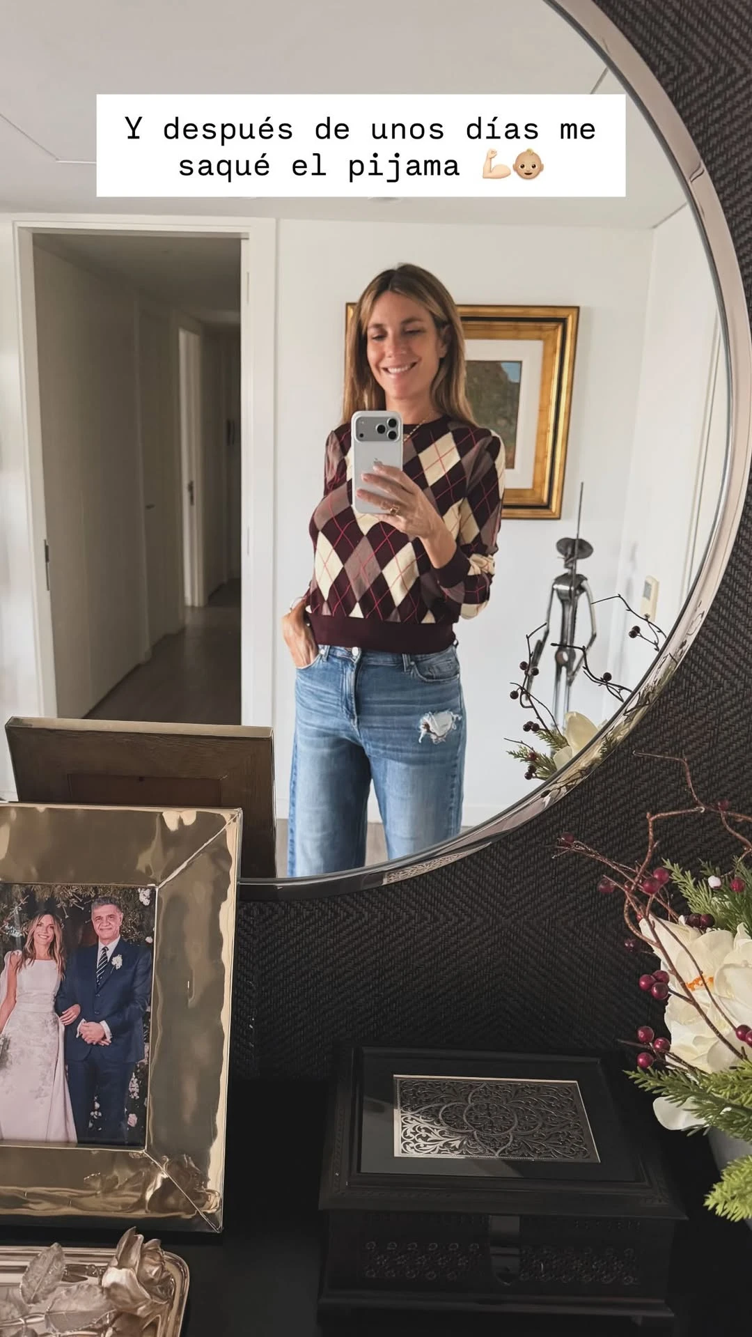 María Belén Ludueña mostró su primer look postparto tras el nacimiento de Vito: “Después de unos días me saqué el pijama”