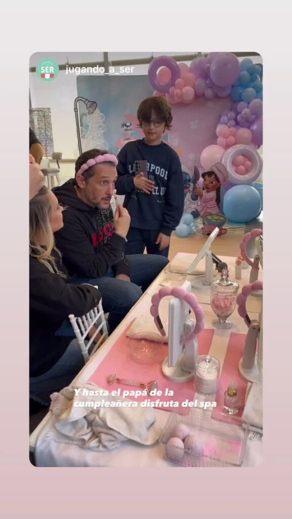 Germán Paoloski también se "animó" al Spa Day. Fotos: IG. 